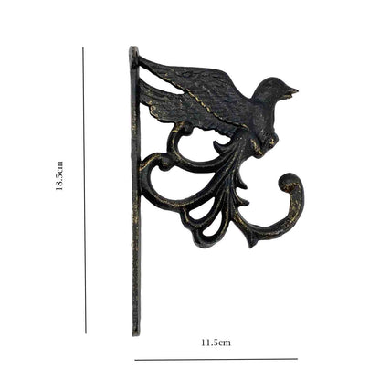 Iron Pheonix Plant Hanger Bird Wall Bracket