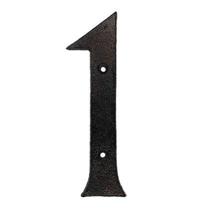 Black Cast Iron House Numbers &amp; Letters