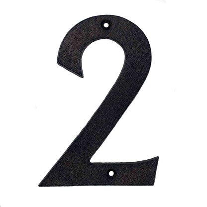 Black Cast Iron House Numbers &amp; Letters