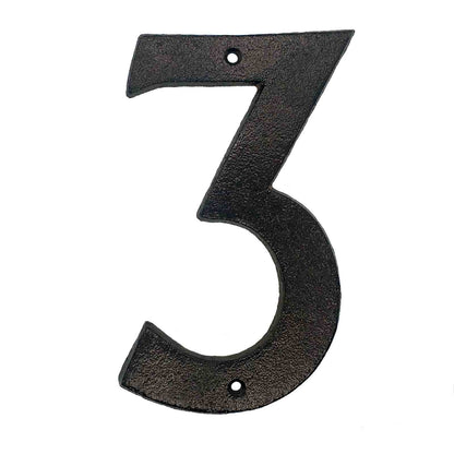 Black Cast Iron House Numbers &amp; Letters