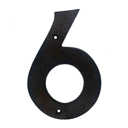 Black Cast Iron House Numbers &amp; Letters