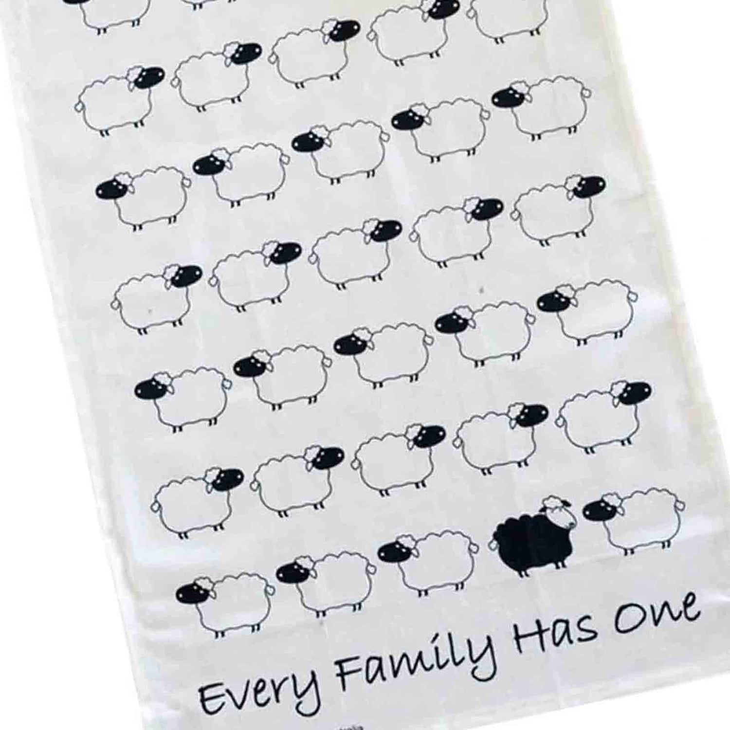 Black Sheep 100% Cotton Tea Towel