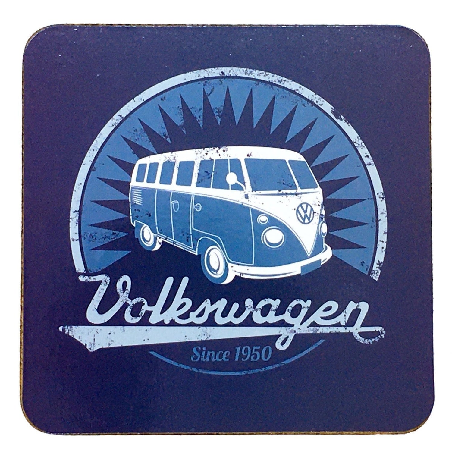 VW T1 Bus Coasters - Vintage Logo - Set of 4.