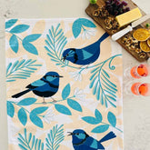 BLUE WREN 100% Cotton Tea Towel