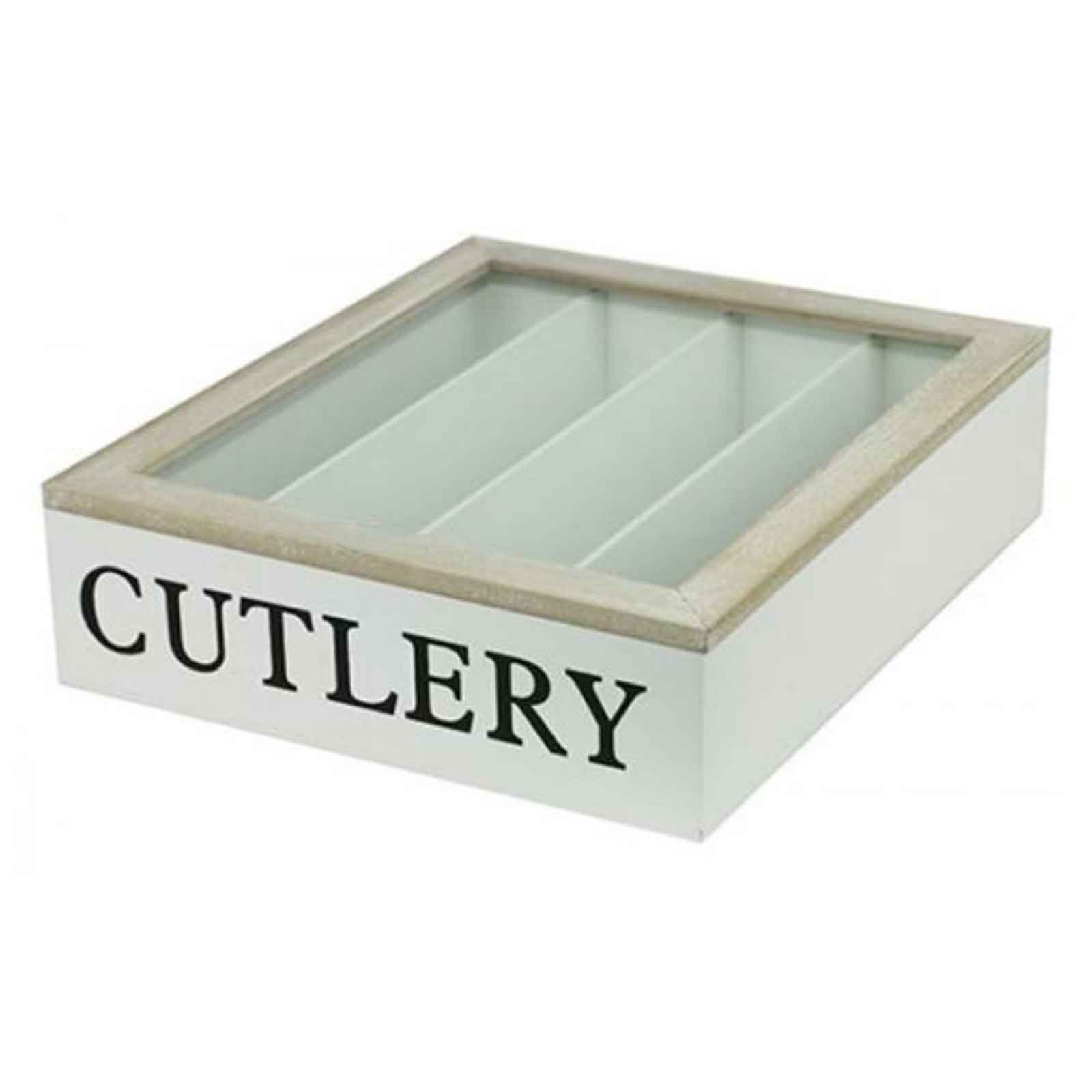 Cutlery Storage Box - 4 compartments