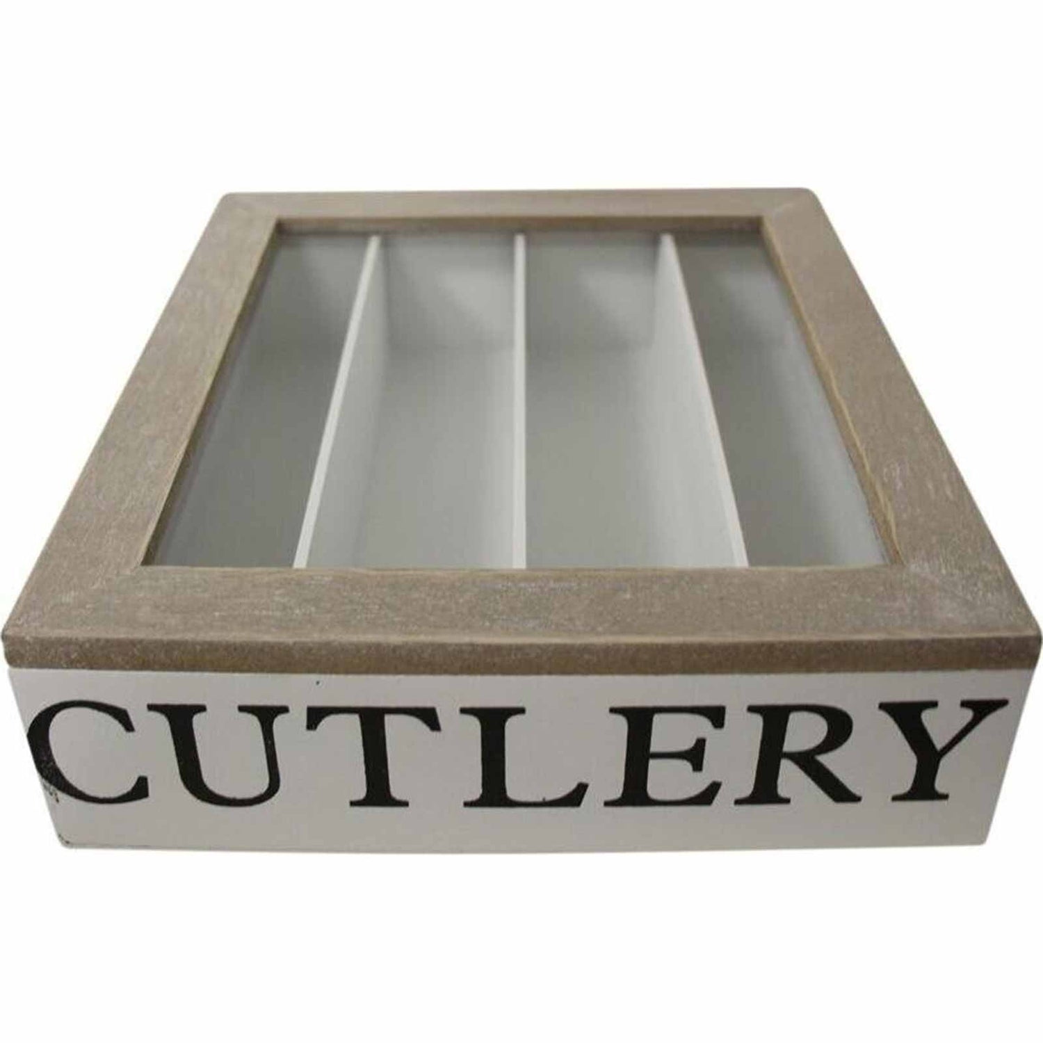 Cutlery Storage Box - 4 Compartments