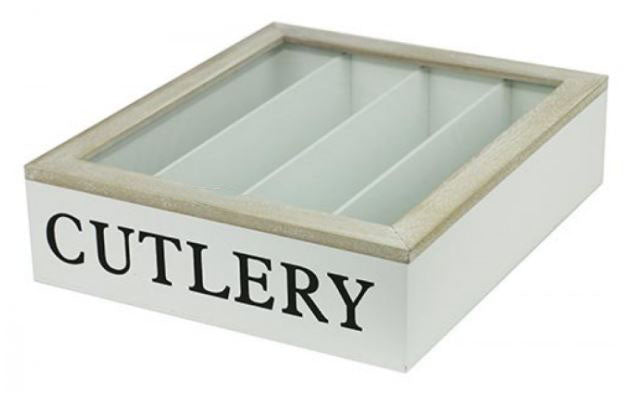 Cutlery Storage Box - 4 Compartments