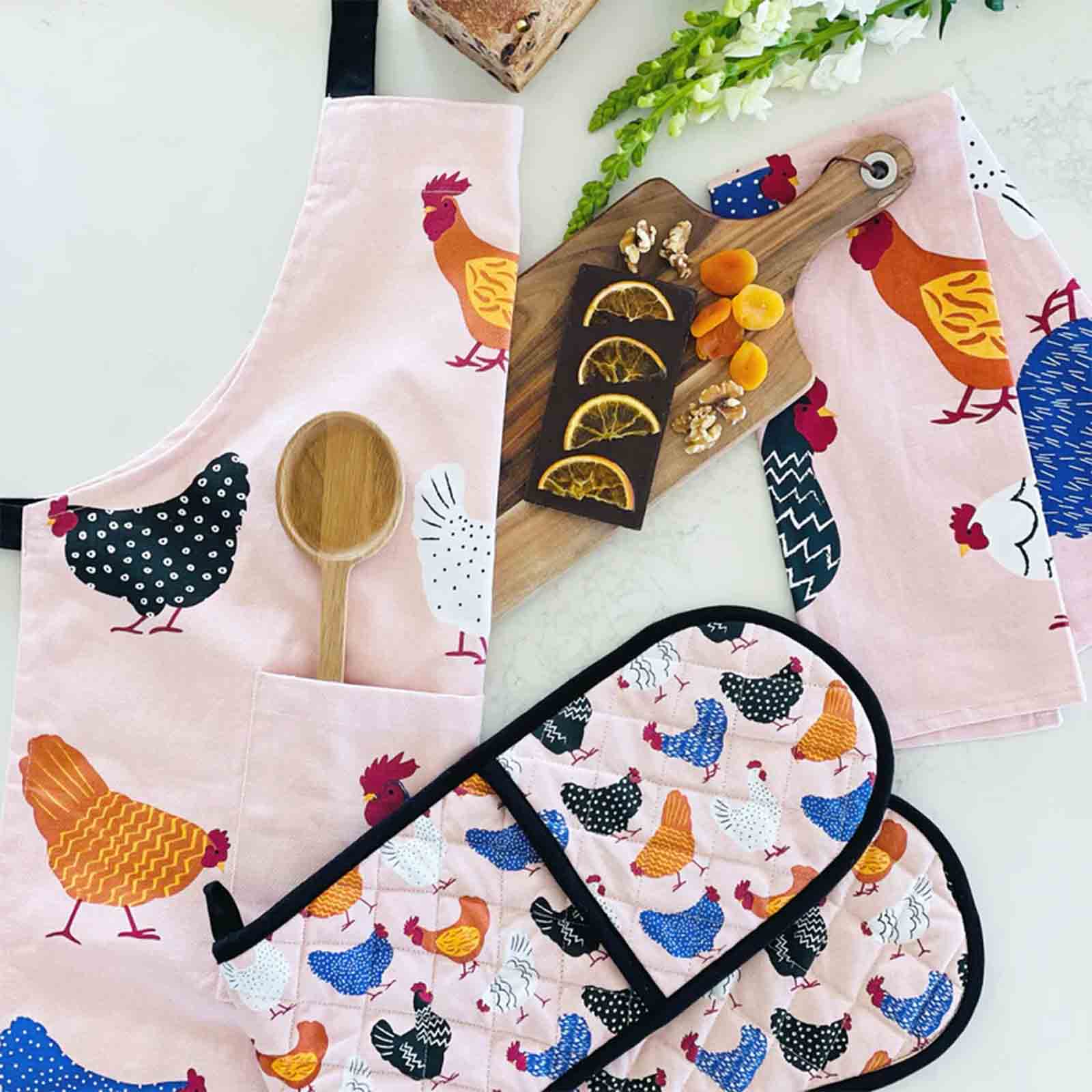Bright Hens Double Oven Glove