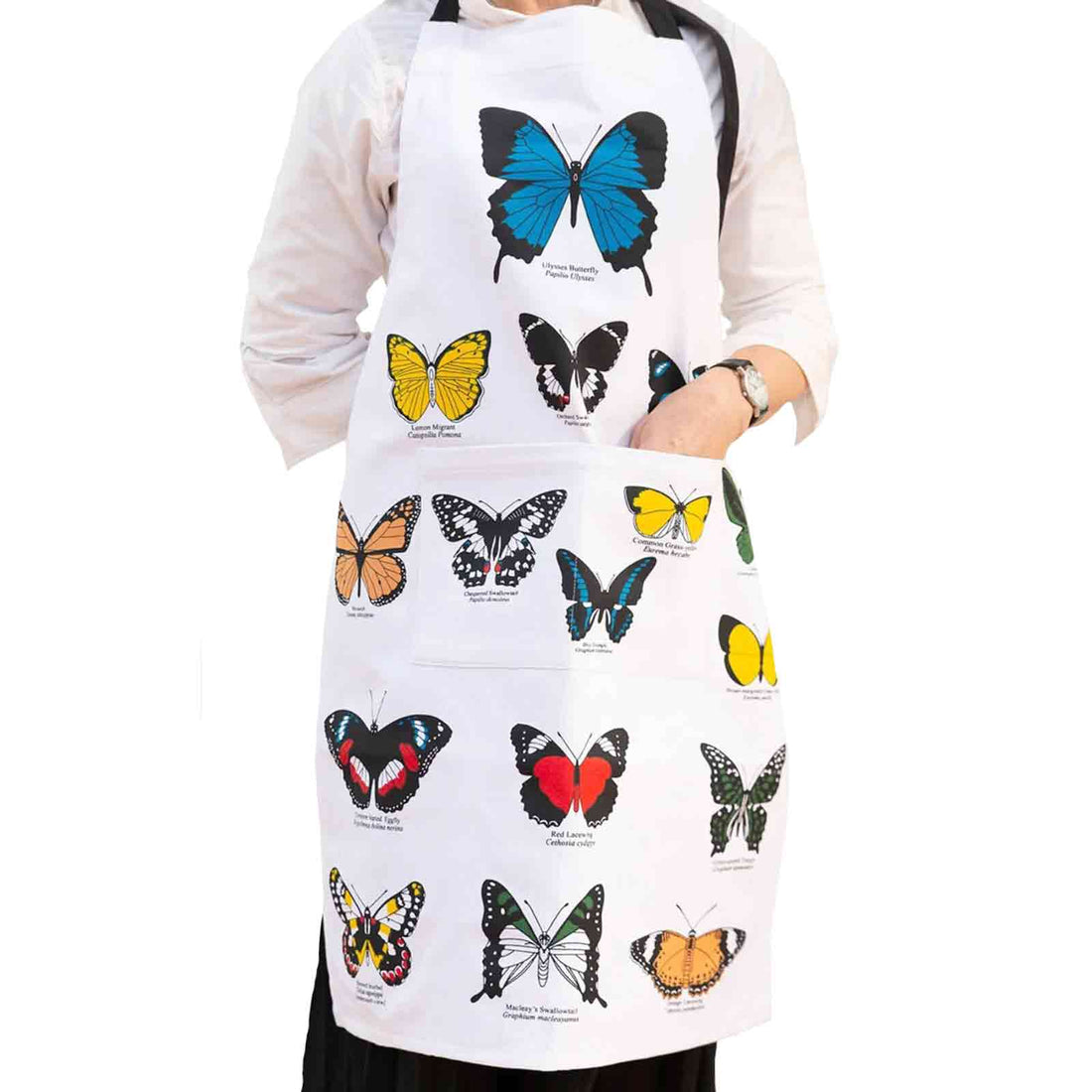 BUTTERFLIES Heavy Drill Apron - Hello Homewares