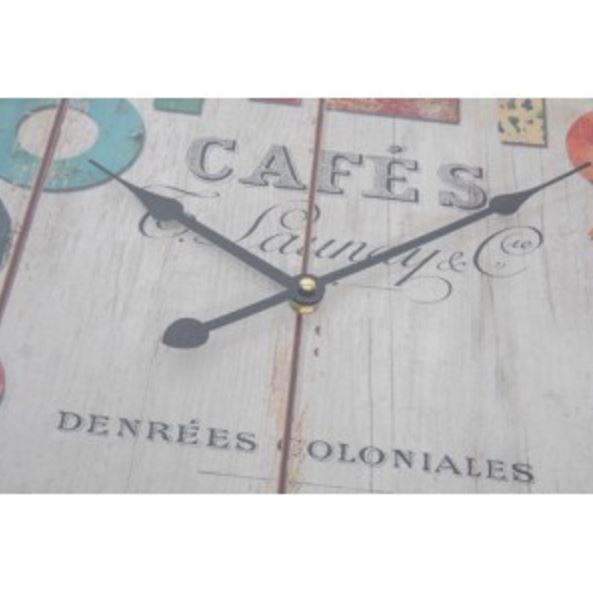 62cm Cafe Metal Wall Clock - 3 Styles.