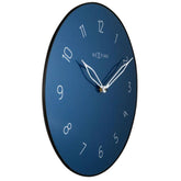 NeXtime CAROUSEL Glass Wall Clock - Blue.