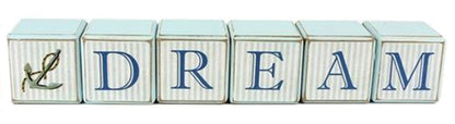 Coastal DREAM Wooden Letter Blocks.