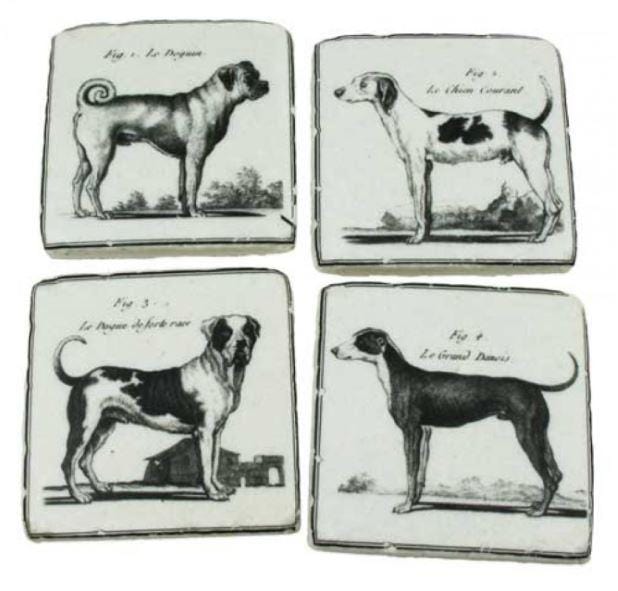 Formal Dogs Coasters - Set of 4.