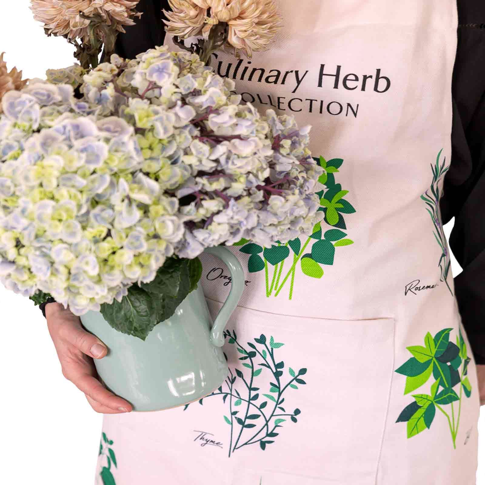 Culinary Herbs Heavy Drill Apron - 100% Cotton