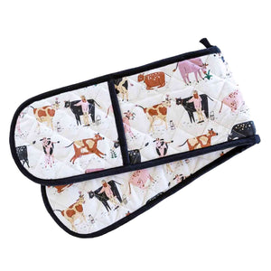 Dairy Cows Double Oven Glove