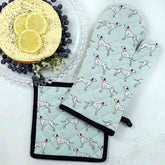 Dalmations 100% Cotton Oven Glove and Pot Holder Set
