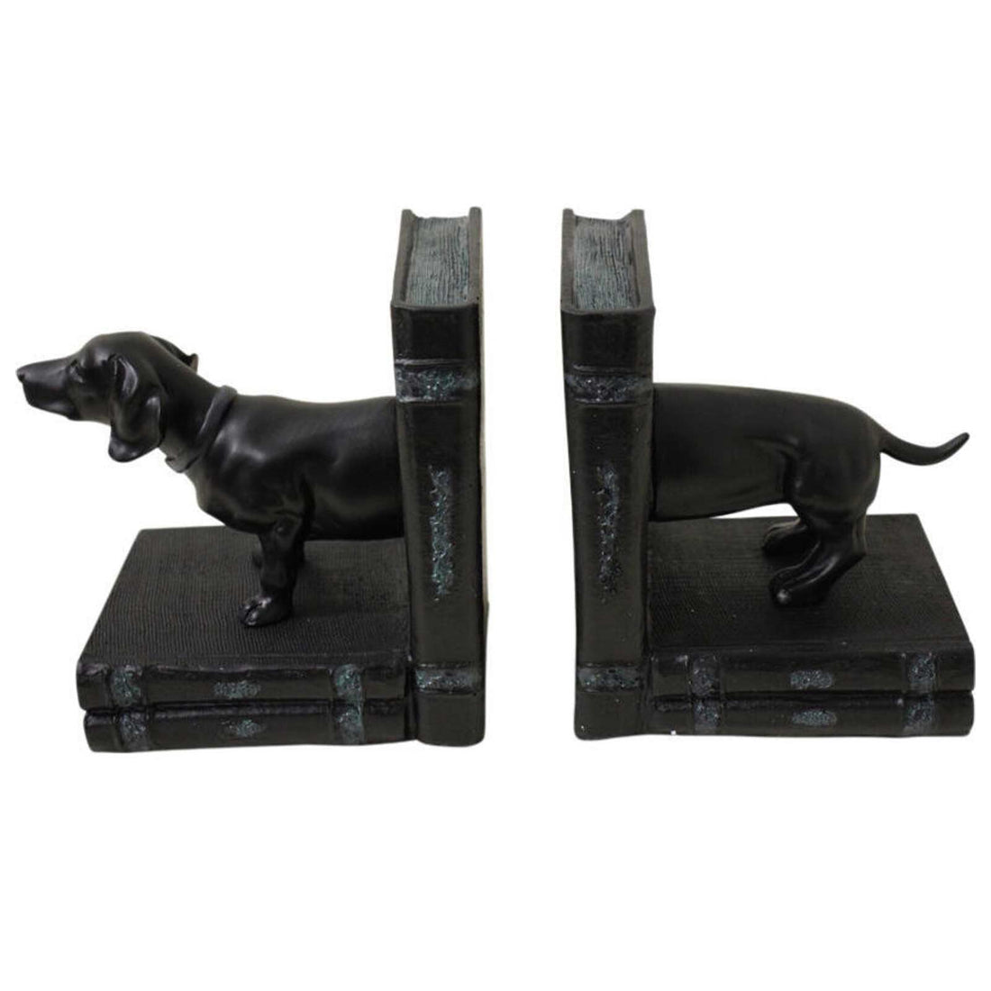 Daschund Dog Resin Bookends