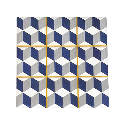 Blue and Grey Moroccan Tile Coasters 