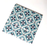 Blue / Grey Moroccan Tile Coasters - Set of 4.
