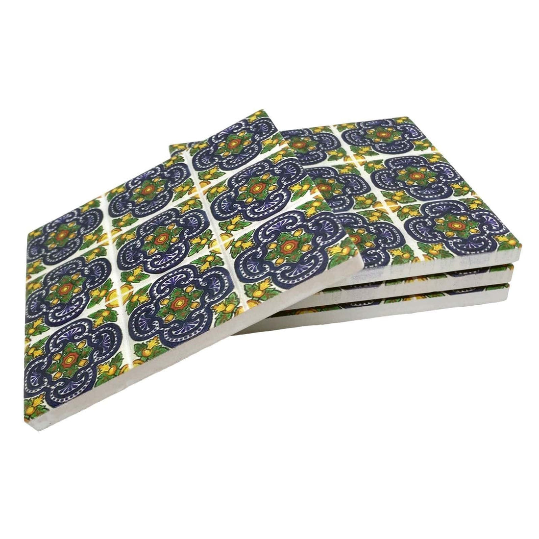 Moroccan Tile Coasters - Design 6 - Set of 4