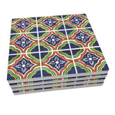 Design 7 Moroccan Tile Coasters - Set of 4.