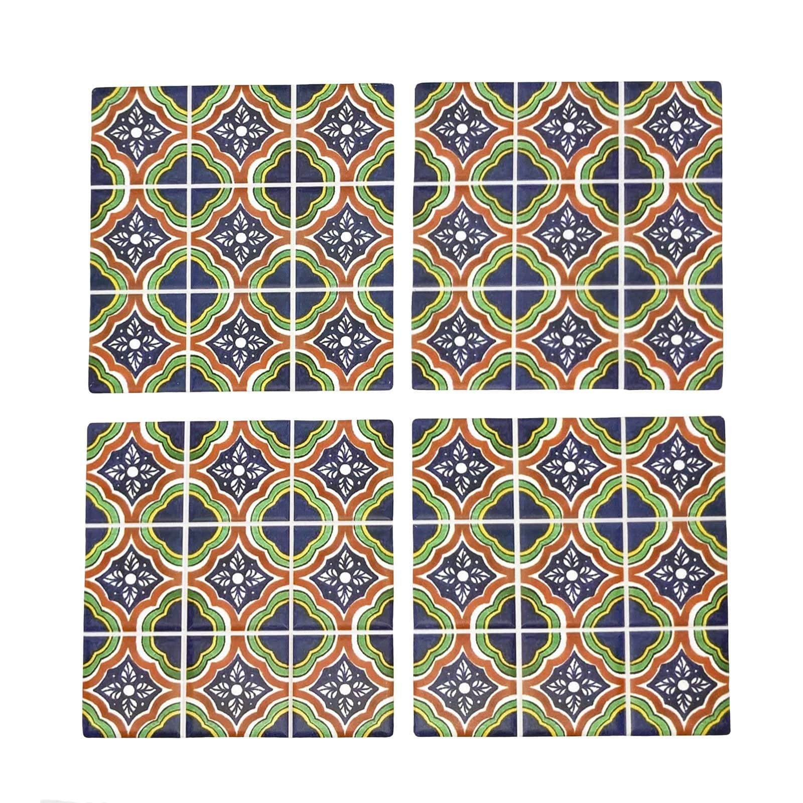 Design 7 Moroccan Tile Coasters - Set of 4.