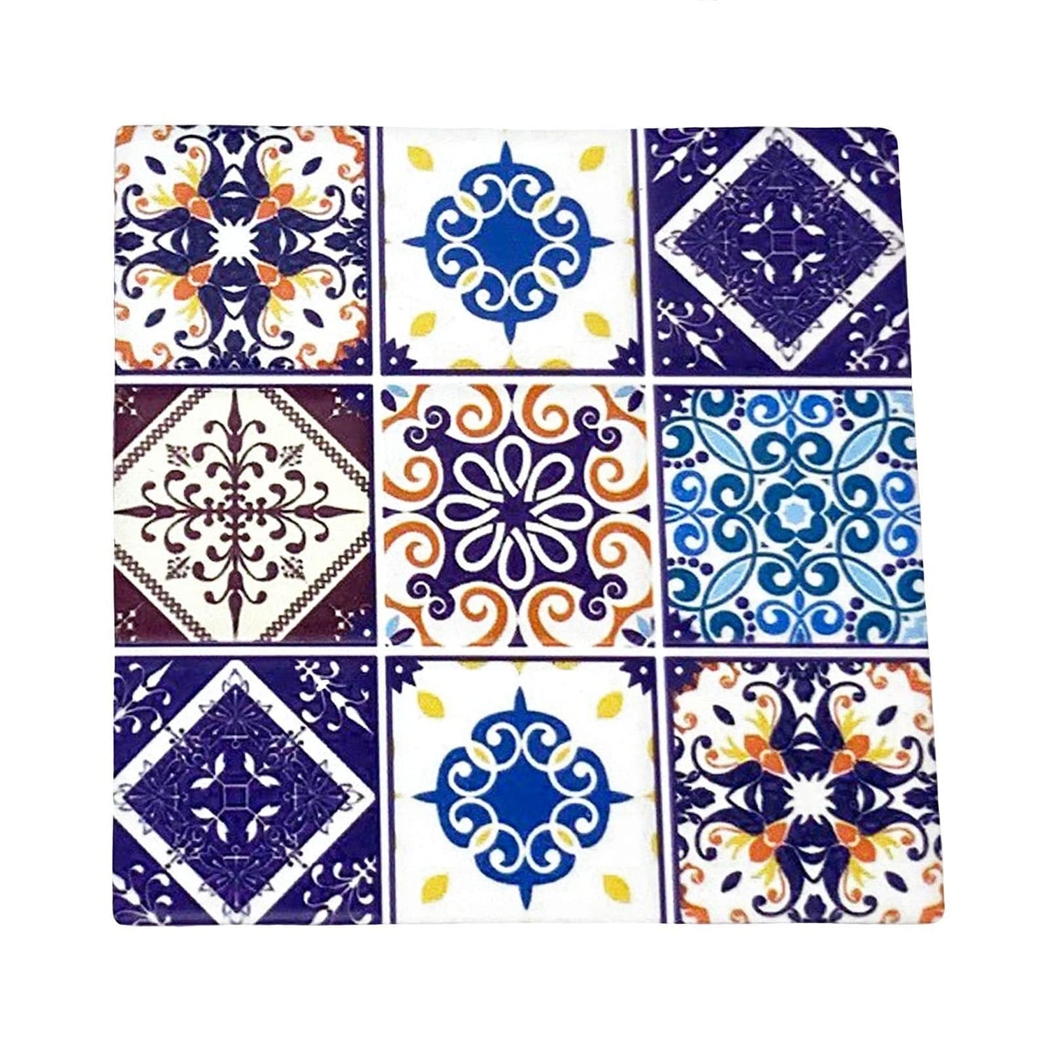 Moroccan Tile Coasters - Design 8 - Set of 4.