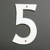 White Cast Iron House Numbers.