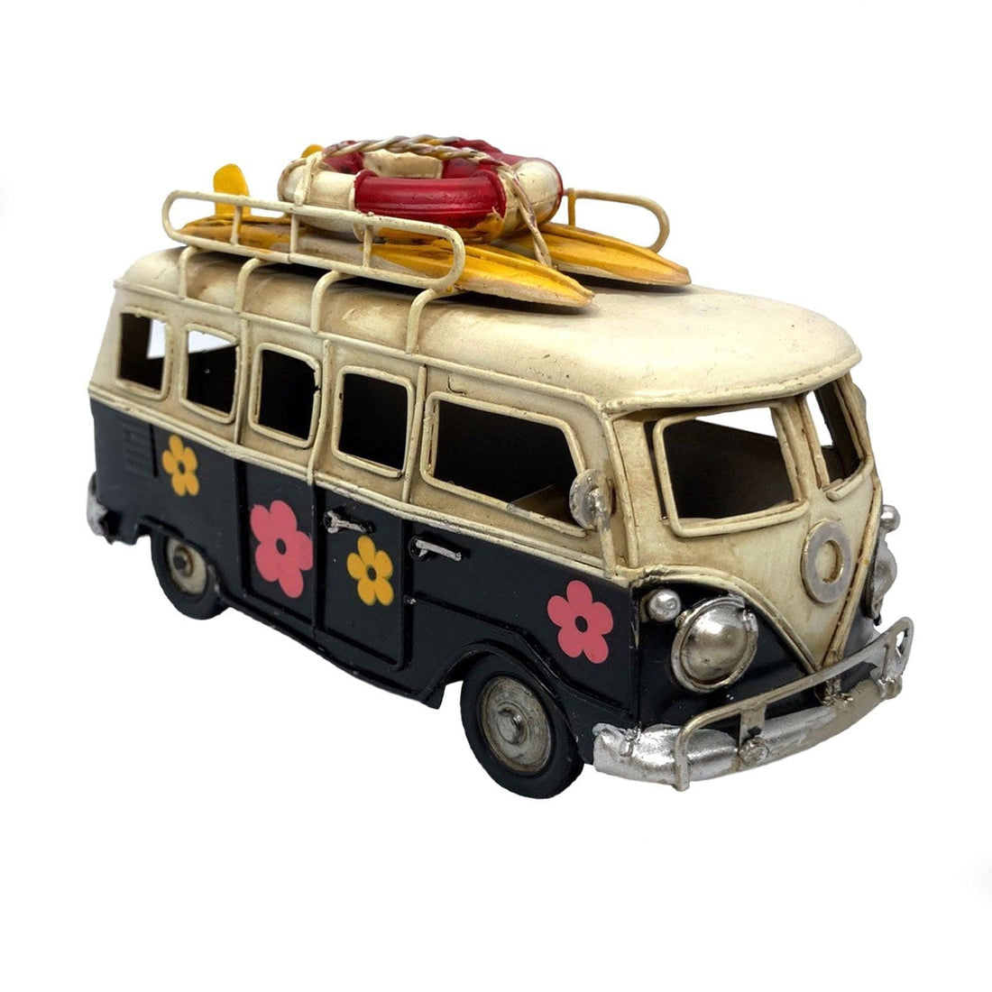 Black Kombi Van with Flowers