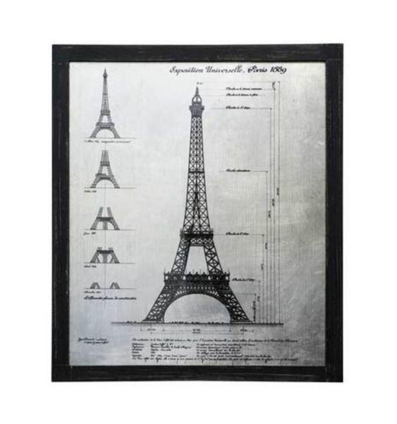 Eiffel Tower Framed Metal Print.