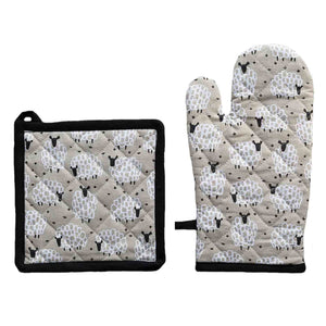 GREY SHEEP Oven Mitt & Pot Holder Set