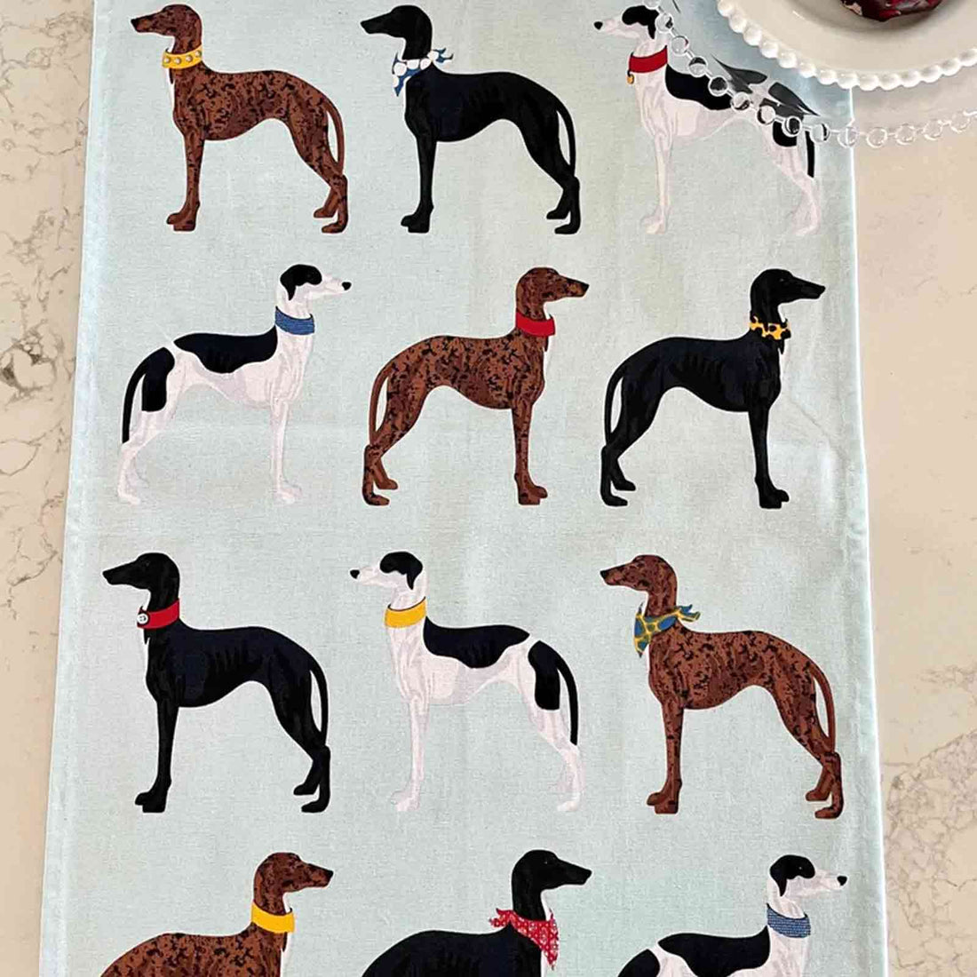 Greyhounds 100% Cotton Tea Towel