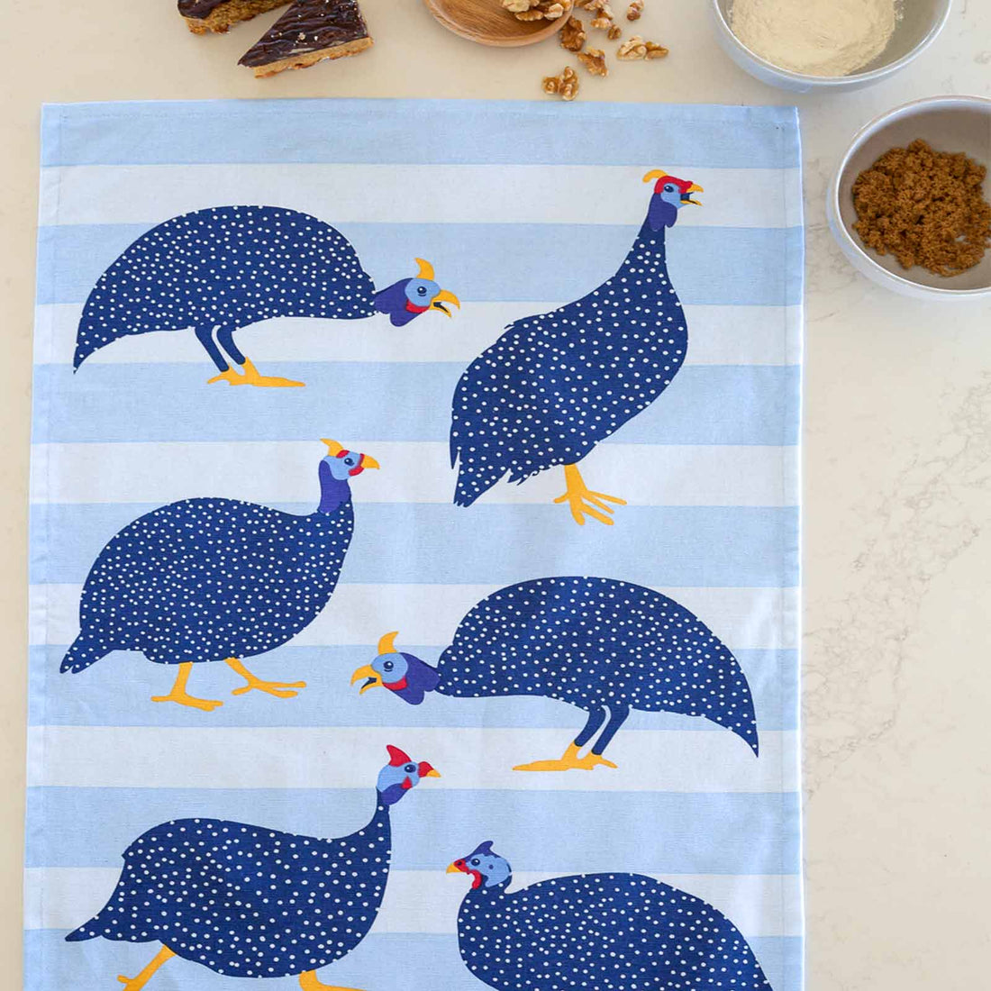 GUINEA FOWL 100% Cotton Tea Towel