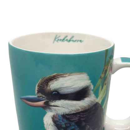 Kookaburra Birds of Australia Bone China Mug closeup