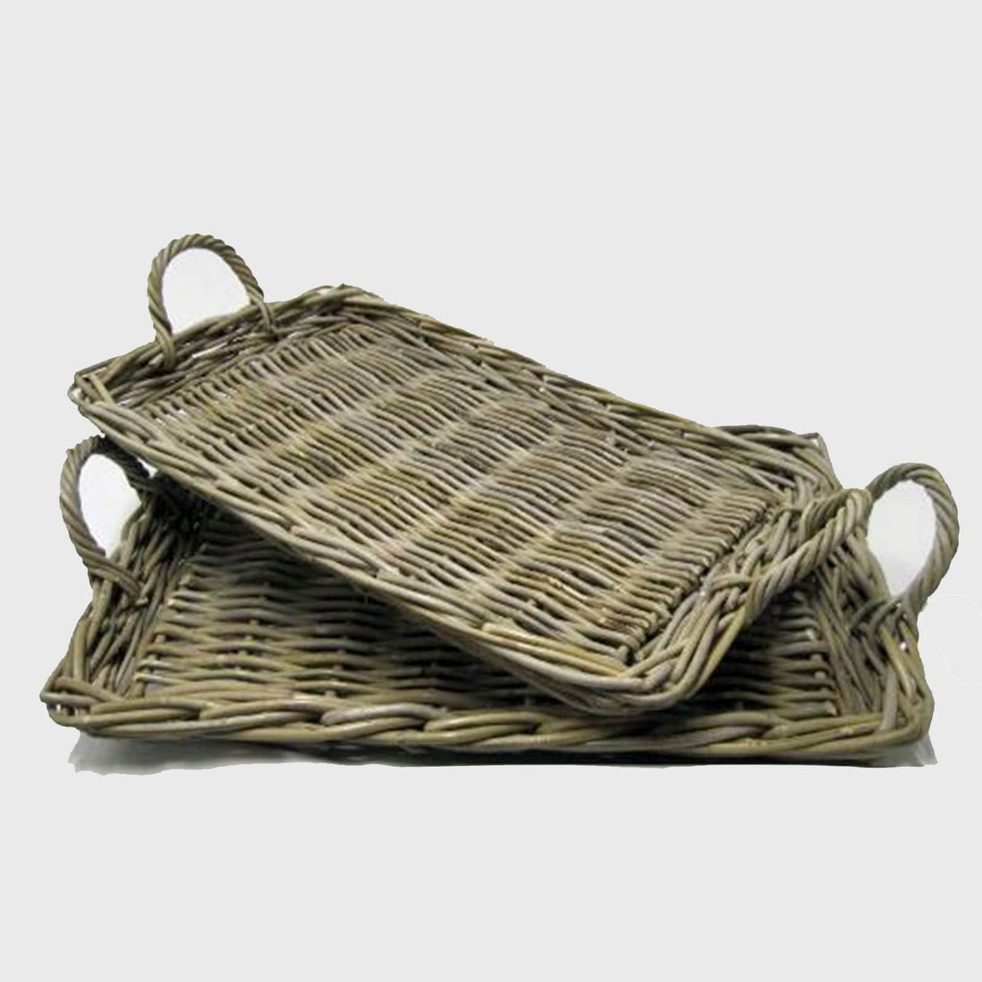 Natural Grey Kubu Rattan Tray - Hello Homewares