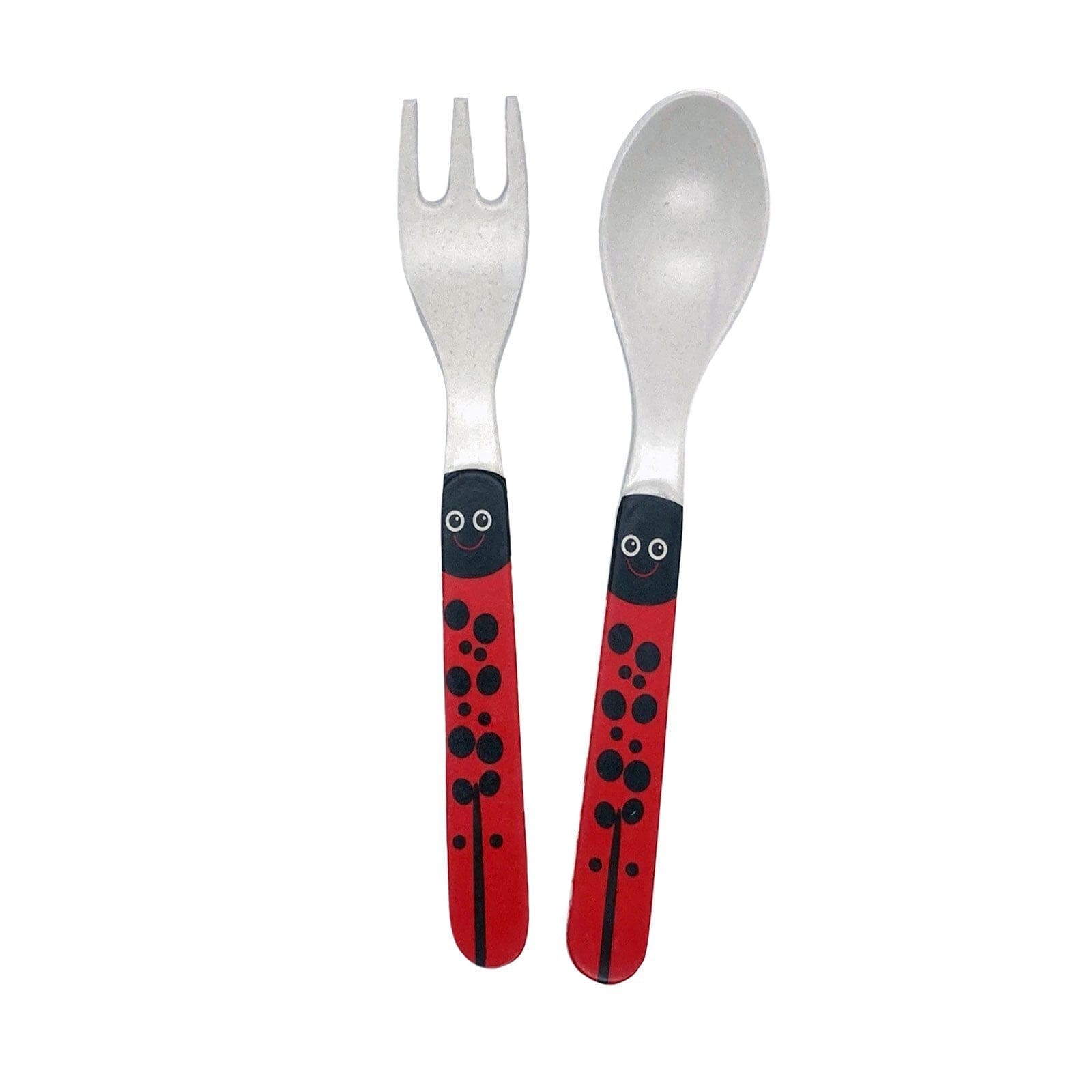 Lady Bird Bamboo Bowl and Cutlery Set