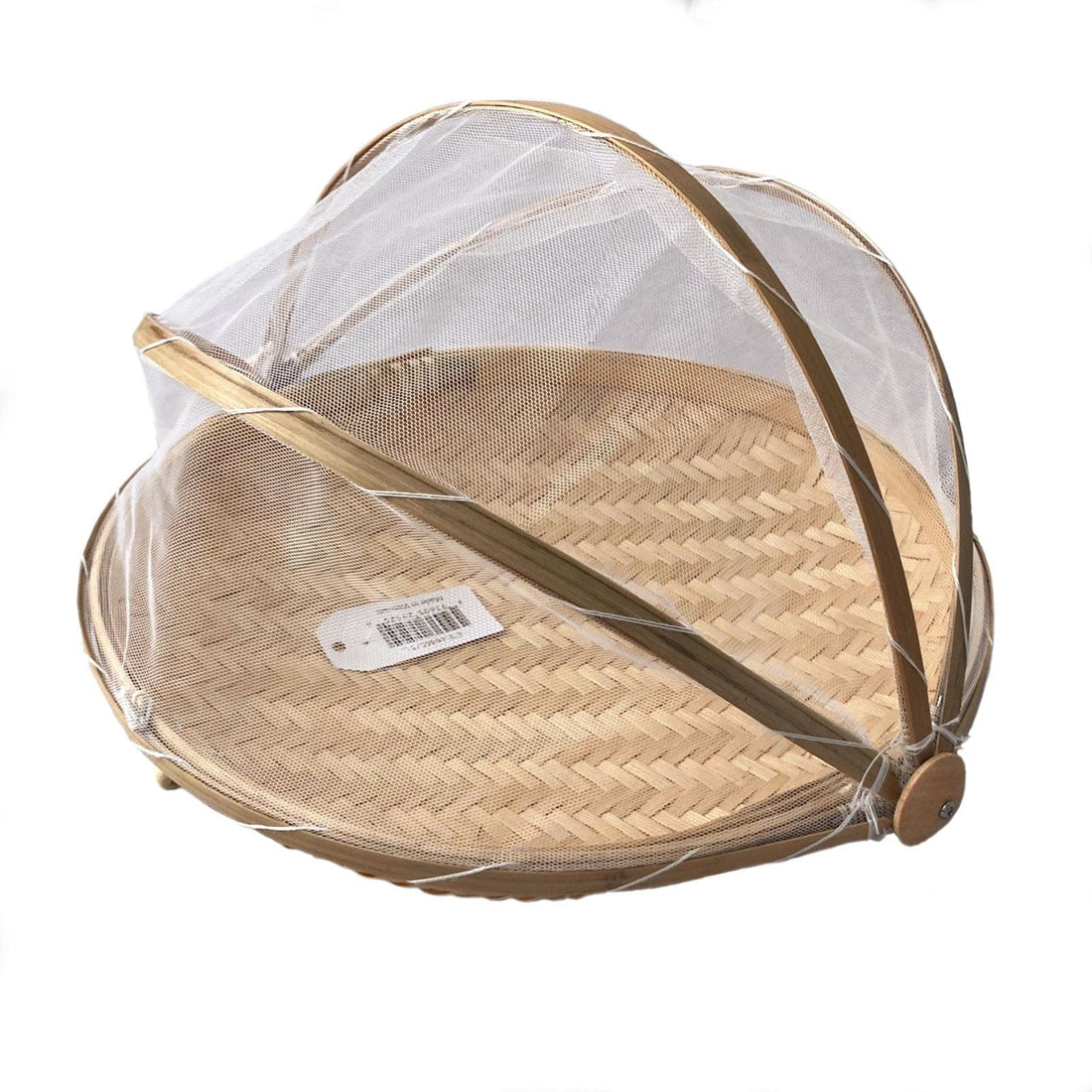 Medium Mesh Food Cover with Bamboo Tray