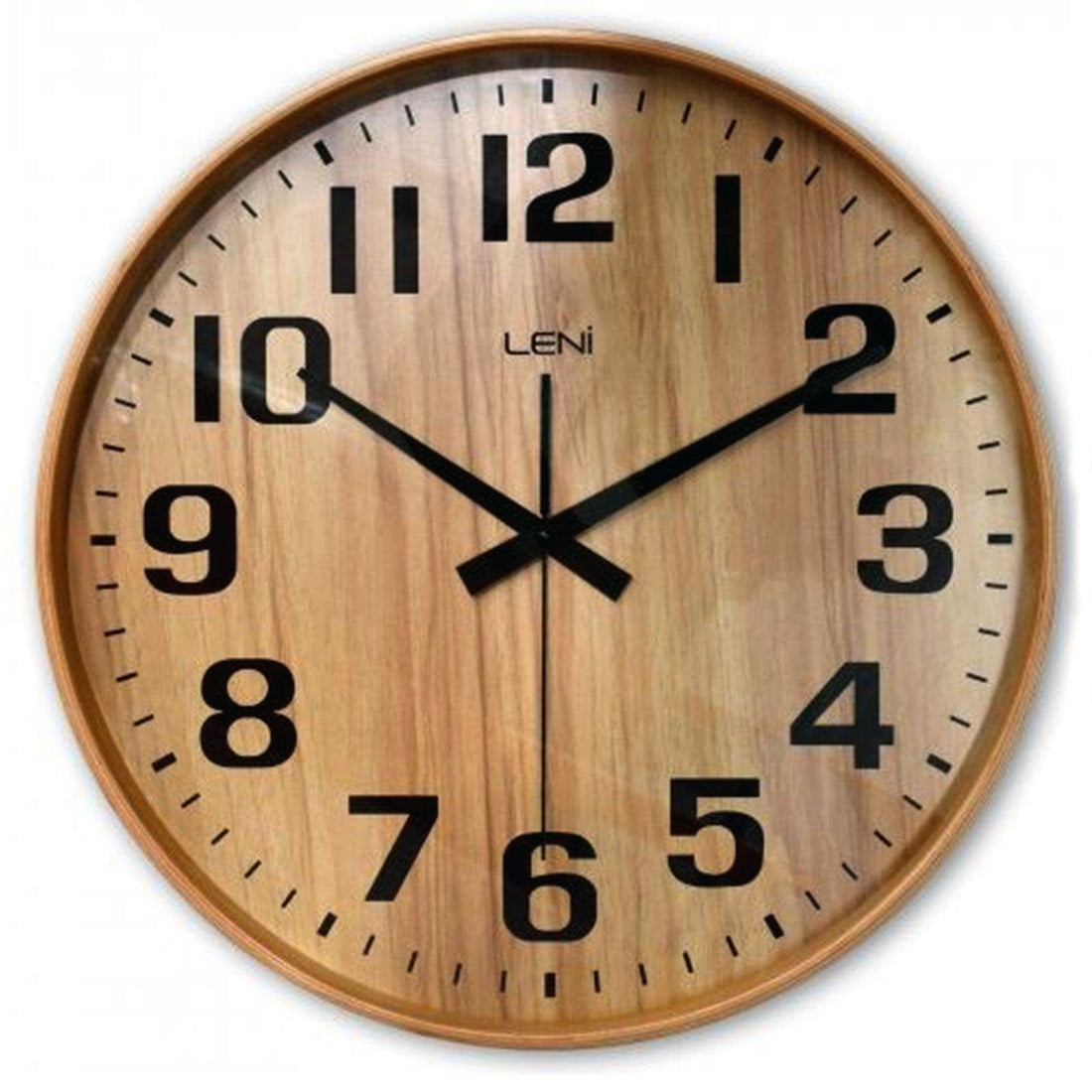 40cm Leni Wood Wall Clock - Nature.