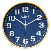 40cm Leni Wood Wall Clock - Navy.