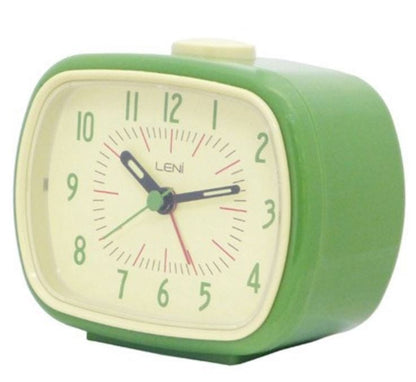 Leni Retro Alarm Clock - 6 Colours Available.