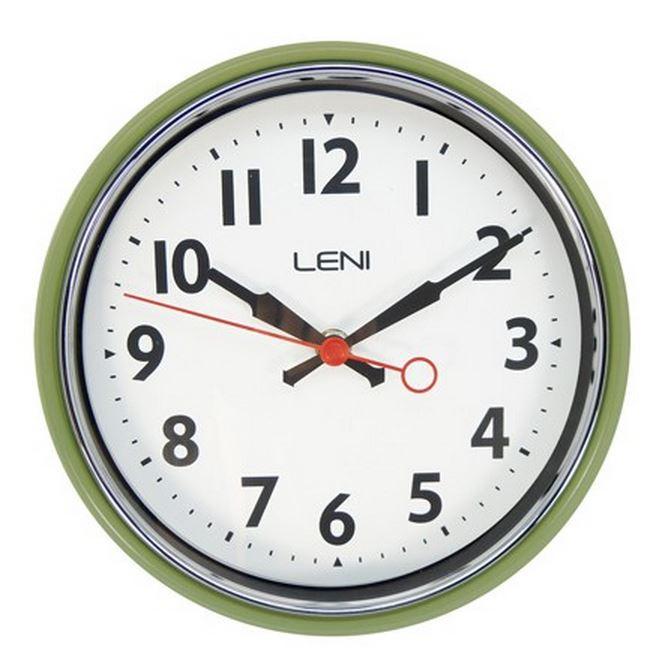 Leni Essential Metal Wall Clock - 6 Colours Available.