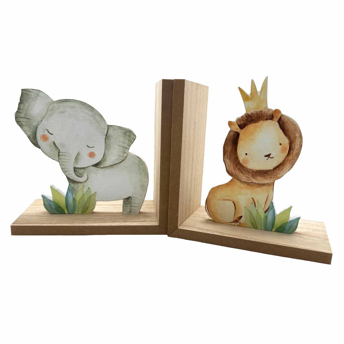 Little Moments Lion and Elephant Kids Bookends