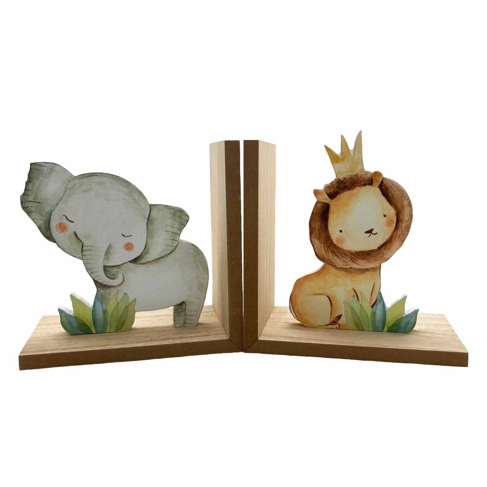Little Moments Lion and Elephant Kids Bookends