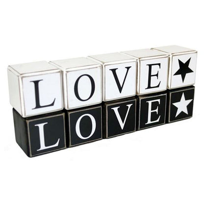 LOVE Wooden Letter Blocks.