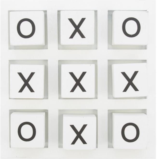 Wooden Tic Tac Toe Naughts and Crosses Game - Hello Homewares