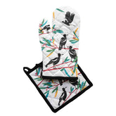 Magpies 100% Cotton Pot Holder & Oven Glove