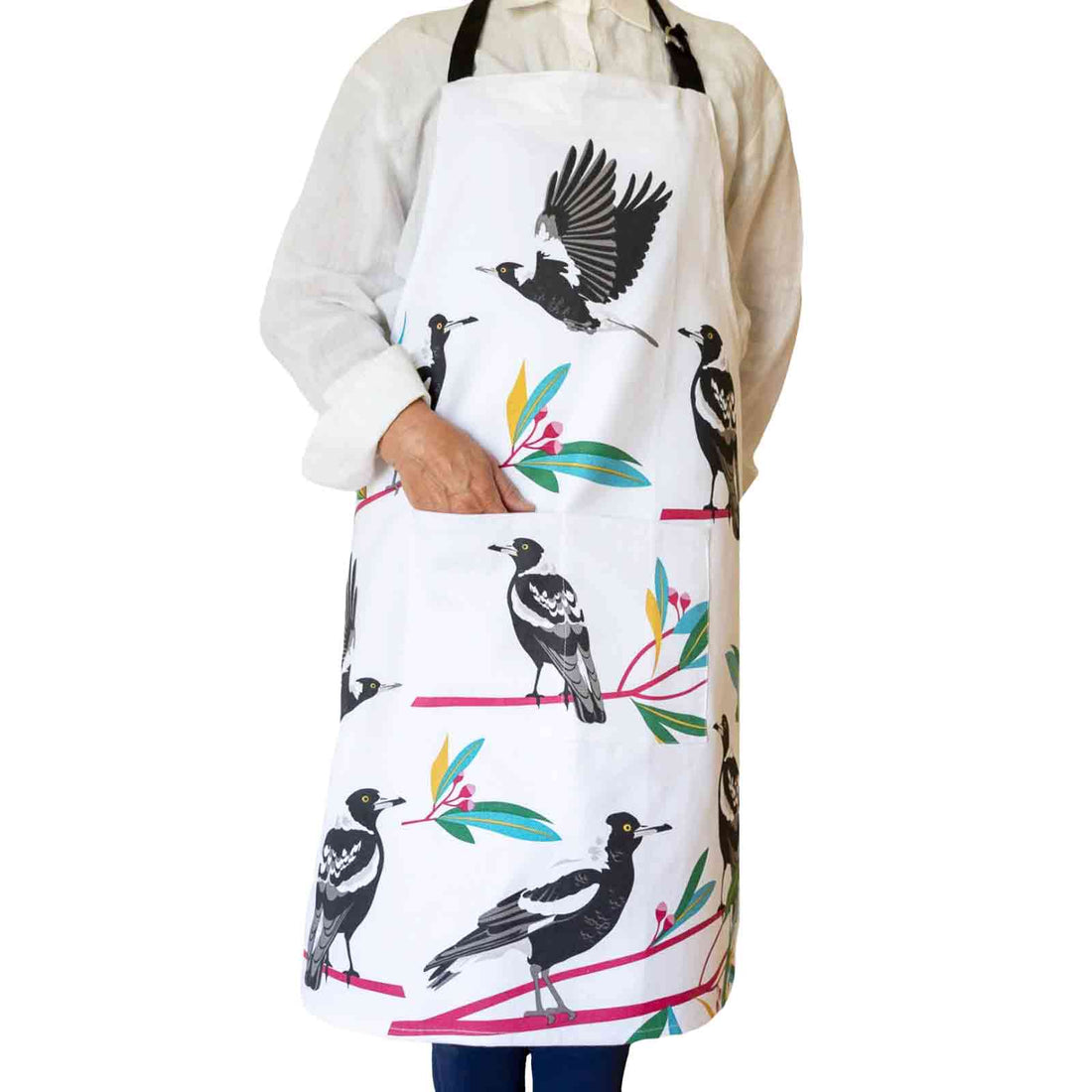 Magpies Heavy Drill Cotton Apron