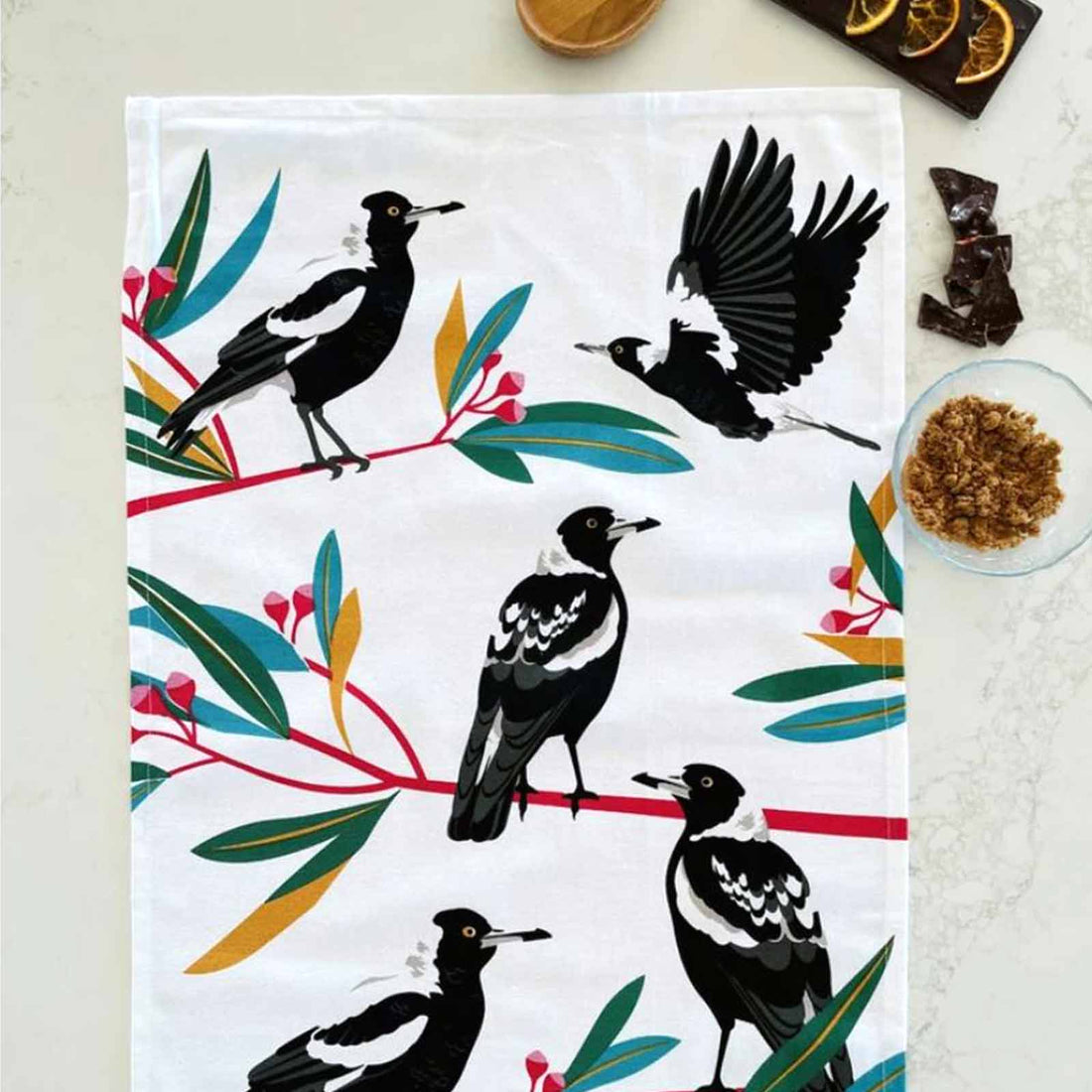 MAGPIES 100% Cotton Tea Towel