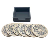 Madala Home Wooden Coasters - Set of 6