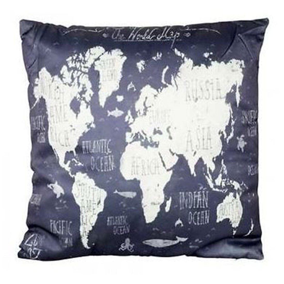 Mappe on Grey Cushion - 40cm x 40cm.
